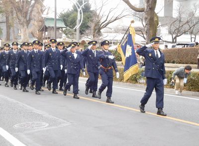 写真：令和2年桐生市消防隊出初式の様子4
