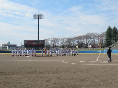 写真：「令和2年度第74回桐生市近隣中学校軟式野球大会」閉会式の様子2