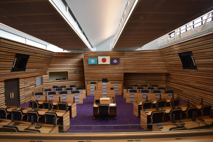写真：議事堂内の様子
