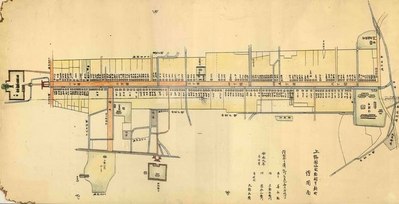 写真：桐生新町全域の絵図