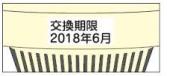 イラスト：交換期限が記載されているタイプの住宅用火災警報器