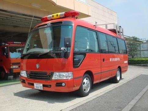 写真：後方支援車の前方の様子