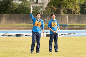 選手紹介している様子