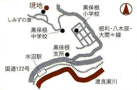 つつじの家の詳細地図