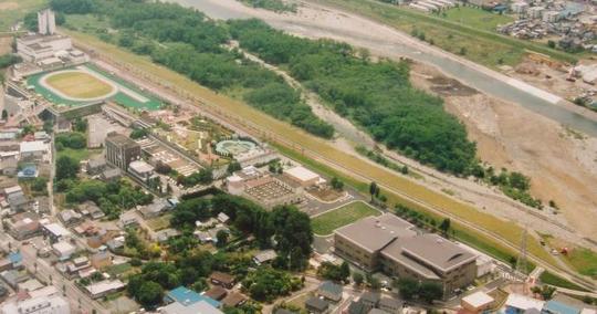 境野水処理センターの航空写真