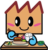 食事をしているキノピー