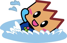泳いでいるキノピー