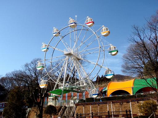 写真：桐生が岡遊園地のシンボルの観覧車