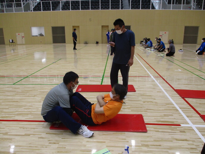 写真:体力測定の様子1