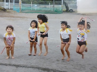 運動会　3才児荒馬の写真