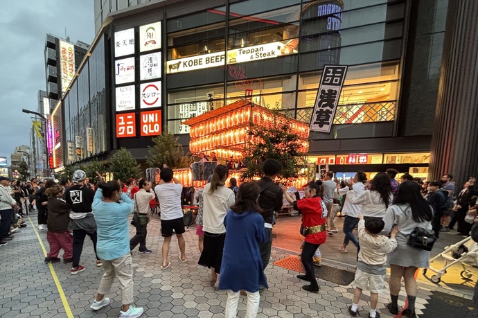 桐生八木節まつりin浅草の前回開催時の雰囲気の写真です。