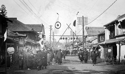 大正10年頃の桐生市の様子