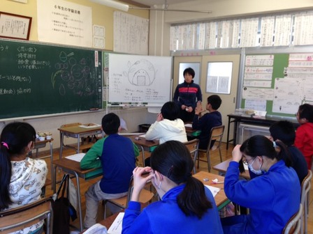 黒保根小学校の図工の授業参加写真