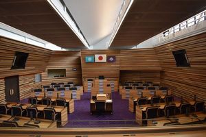 写真：市議会議場