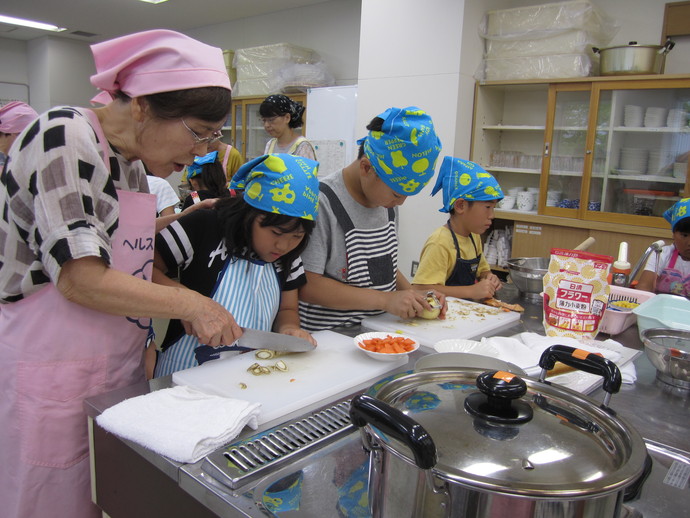 写真：おやこ食育教室