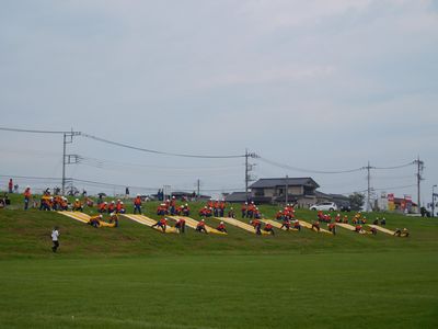 写真：令和元年度 桐生市消防隊秋季点検並びに桐生市水防訓練の様子2