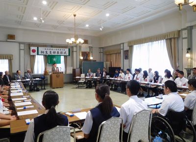 写真：令和元年度一般社団法人日本善行会桐生支部青少年善行表彰式の様子2