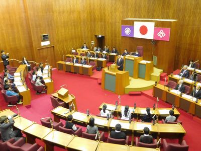 写真：第19回桐生市子ども会「子ども議会」の様子