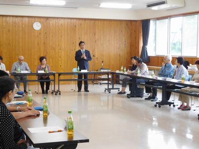 写真：桐生市民生委員児童委員協議会との懇談会の様子