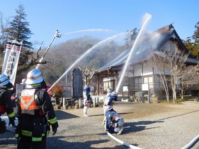 写真：「第66回文化財防火デー」に伴う文化財防火訓練の様子3