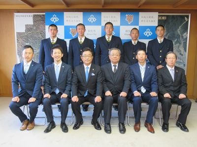 写真：桐生第一高等学校硬式野球部ご来訪の様子1