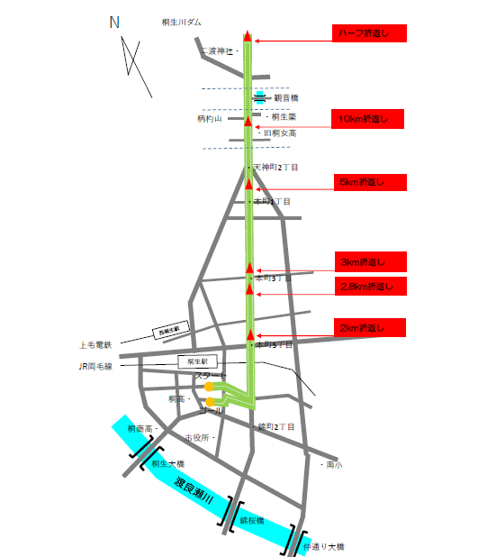 イラスト：マラソンコース図