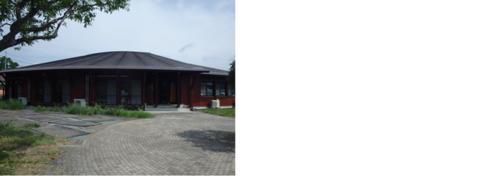 外壁の改修工事が終わった後の桐生広域林業会館の写真