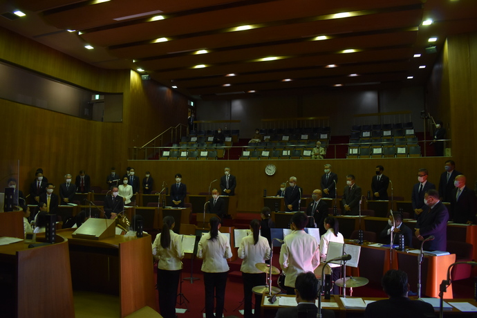 写真：議長閉会あいさつ