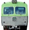 写真：デハ717（黄緑）