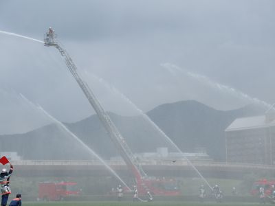 写真：令和4年度桐生市消防隊秋季点検・桐生市水防訓練の様子3
