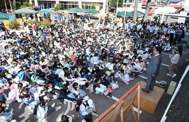 写真：ミニきりゅうオープニングセレモニーの様子