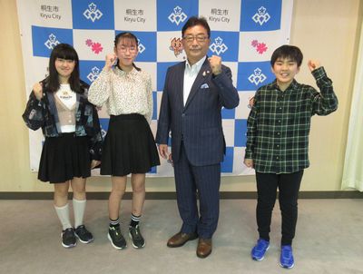 写真：「ミニきりゅう2022」子ども市長ご来訪の様子