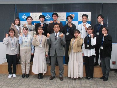 写真：「学生×桐生つながるプロジェクト」スタートアップ記者発表会の様子