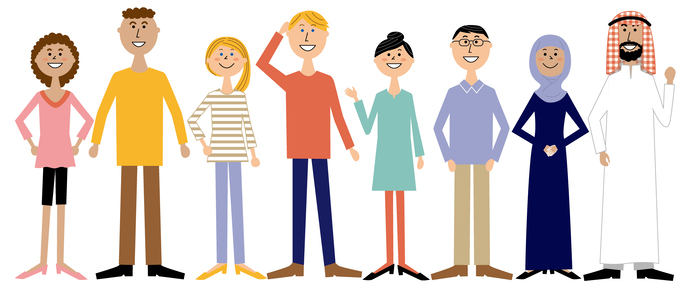 外国人のイラスト