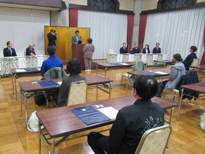 写真：令和6年度桐生繊維大学閉校式の様子