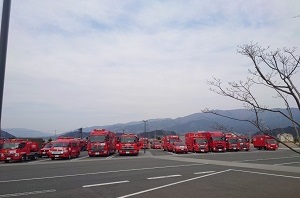 写真:消防車両