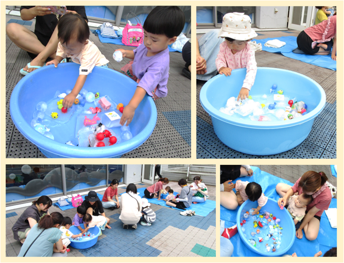 画像：氷あそび