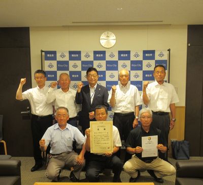 写真：桐生OB野球クラブ様ご来訪の様子