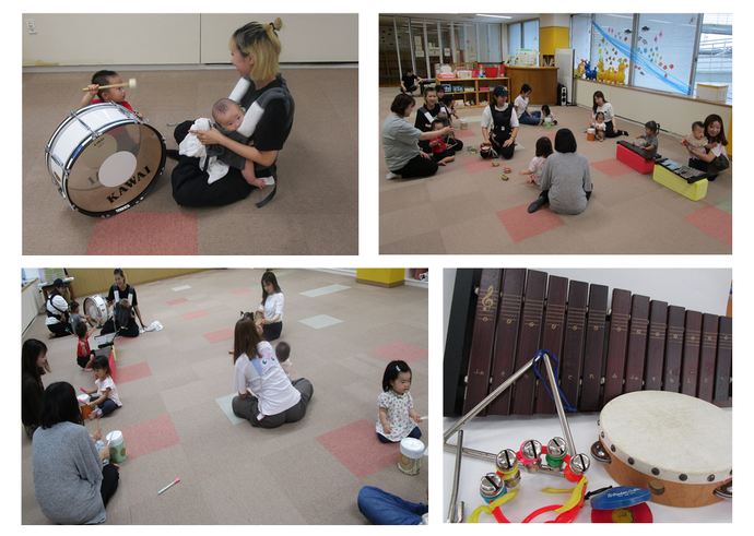 【写真】楽器であそぼうの様子