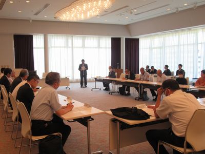 写真：桐生市防災会議の様子