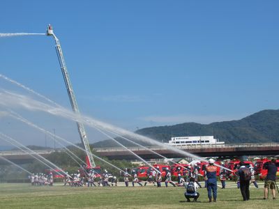 写真:令和7年度桐生市消防隊秋季点検・消防防災フェスタの様子2