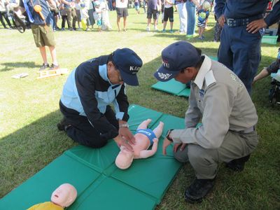 写真:令和7年度桐生市消防隊秋季点検・消防防災フェスタの様子3