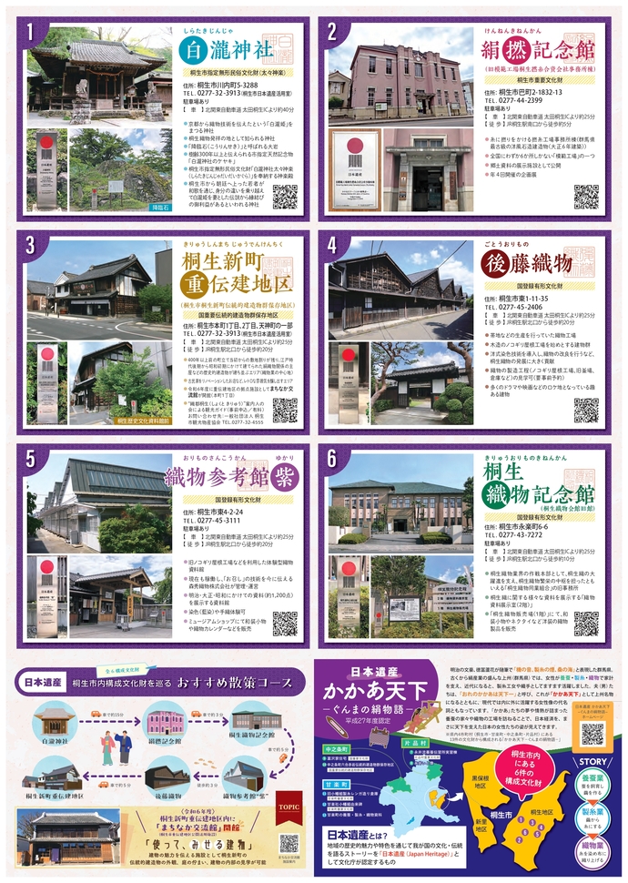 写真：日本遺産マップ裏面