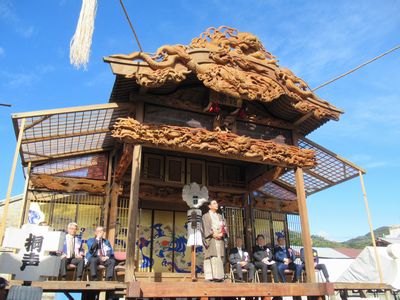 写真:桐生祇園屋台総揃え オープニングセレモニーの様子