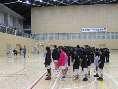 写真：第25回桐生市長杯少年少女スポーツ交流大会ミニバスケットボール大会の様子