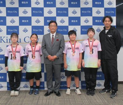 写真：桜木D・B・C（ドッジボールクラブ）様ご来訪の様子