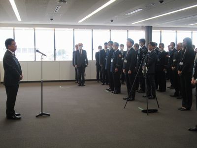 写真：令和8年仕事始めの式の様子