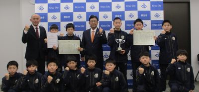 写真:桐生東バスケットボールクラブ様ご来訪の様子