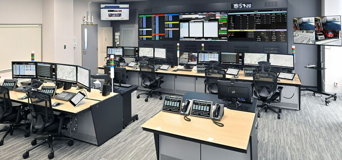 写真：指令室
