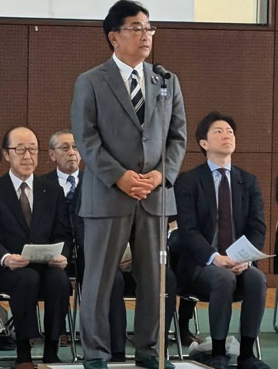 写真：新里社会体育館改修工事竣工式の様子2